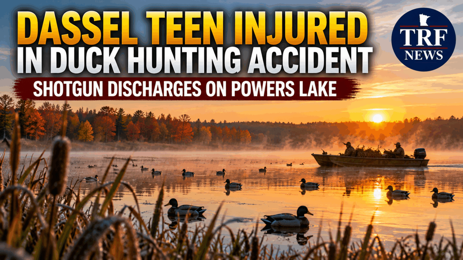 Dassel Teen Shot During Duck Hunt on Powers Lake