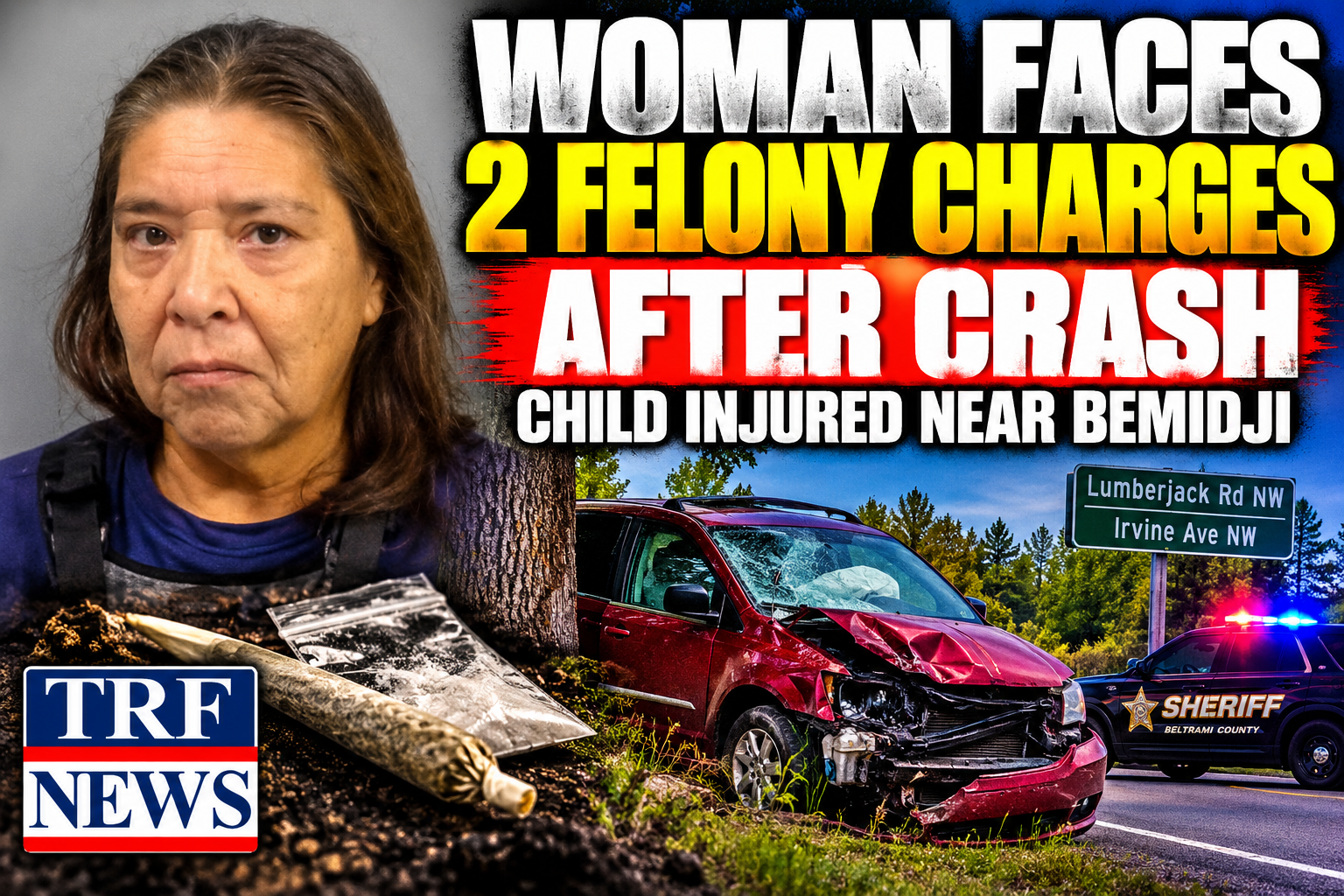 Bemidji Crash Injures Child, Woman Faces 2 Felonies