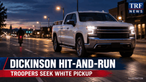 Dickinson Hit-and-Run Injures Cyclist; Pickup Sought