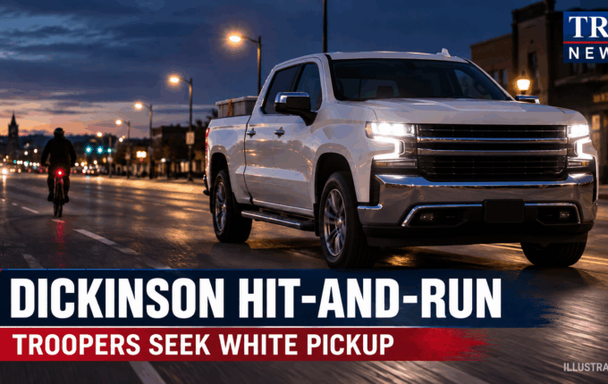 Dickinson Hit-and-Run Injures Cyclist; Pickup Sought