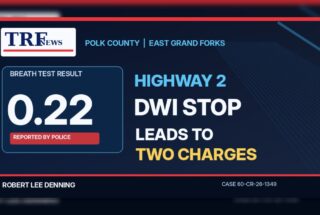 East Grand Forks DWI Stop Leads to 0.22 Breath Test