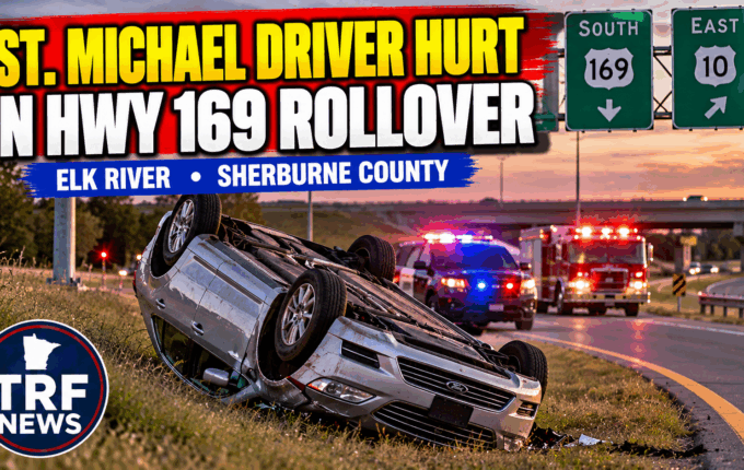 Elk River: St. Michael Driver Hurt in Highway 169 Rollover