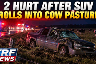 Falk Township SUV Rolls Into Cow Pasture, Injures 2