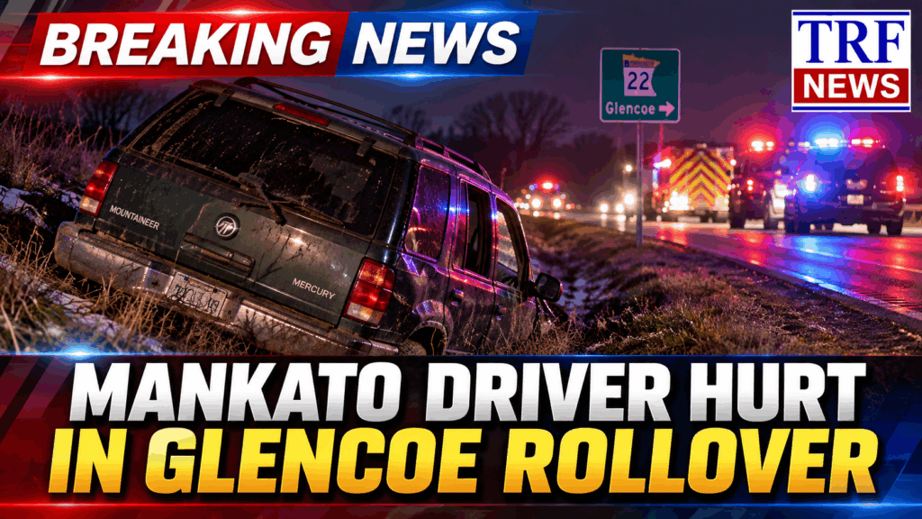 Glencoe Highway 22 Rollover Injures Mankato Driver