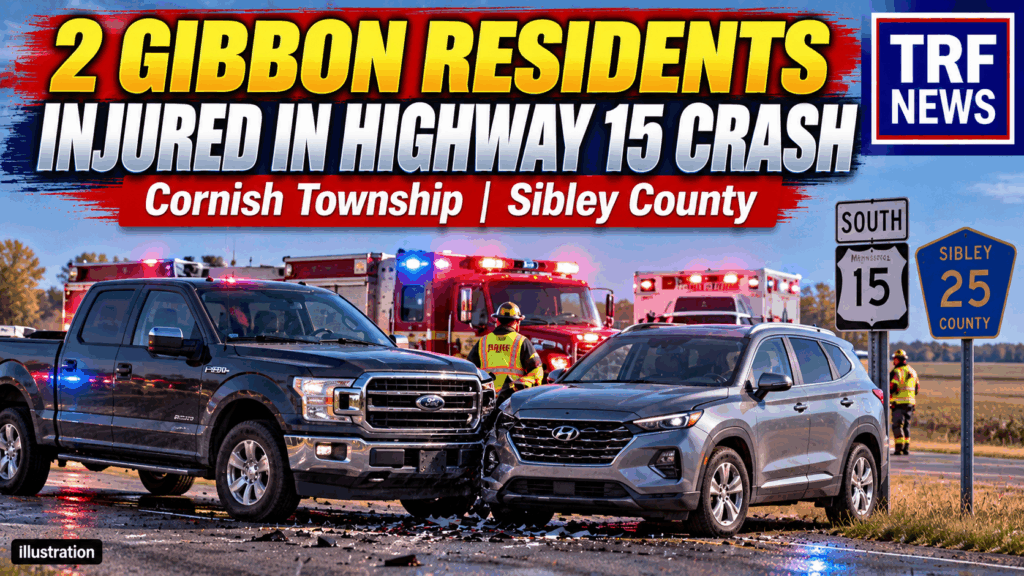 Highway 15 and County Road 25 crash in Cornish Township, Sibley County