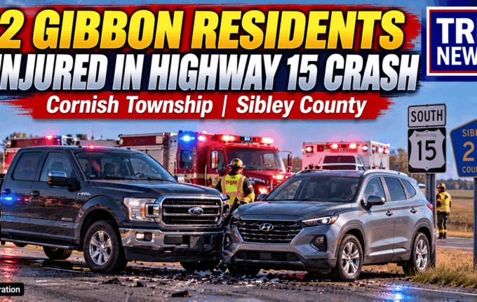 Highway 15 and County Road 25 crash in Cornish Township, Sibley County