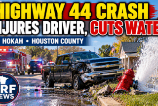 Hokah Highway 44 Crash Injures Driver, Disrupts Water