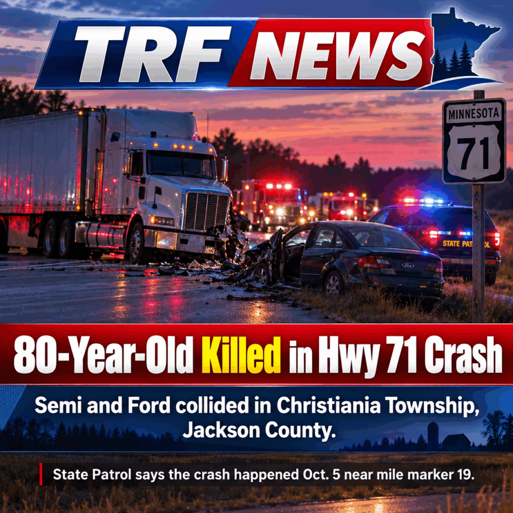 Jackson County: 80-Year-Old Killed in Hwy 71 Crash