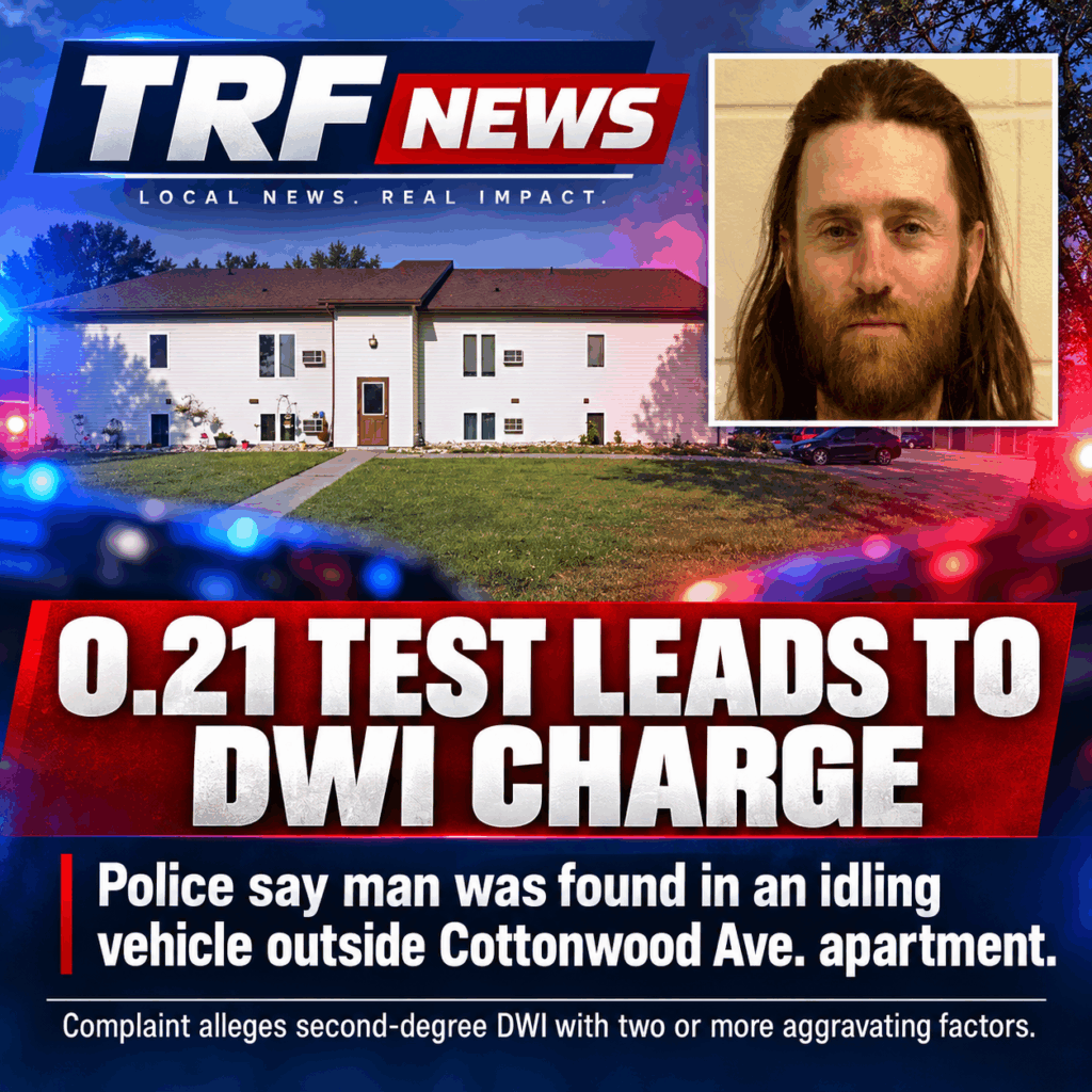 Thief River Falls Man Charged After 0.21 DWI Test
