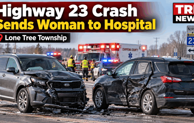 Lone Tree Township: Highway 23 Crash Injures Woman