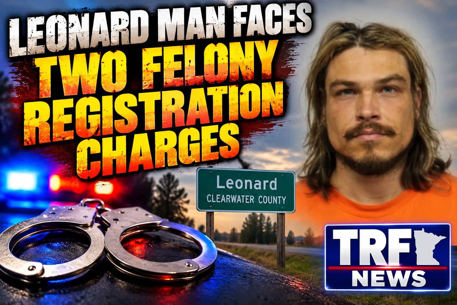 Leonard Man Faces Two Registration Felonies