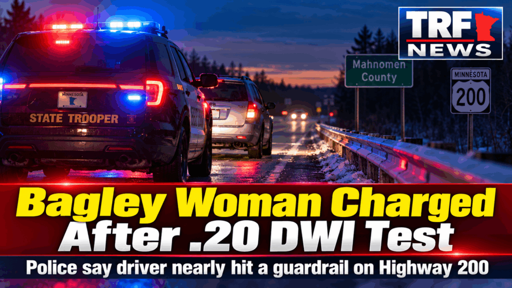 Mahnomen County: Bagley Woman Charged After .20 DWI Test