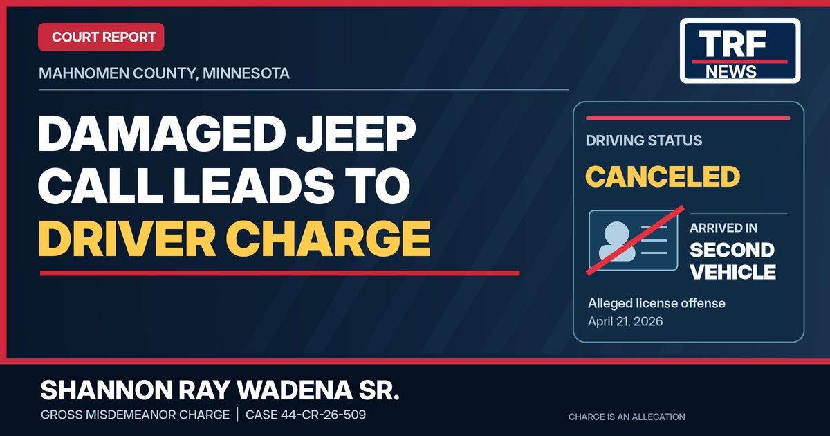 Mahnomen Man Charged After Deputies Respond to Ditch Call