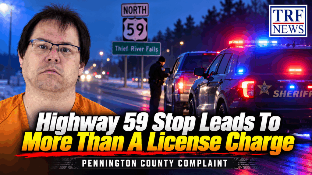 Thief River Falls: Man Charged After Highway 59 Stop