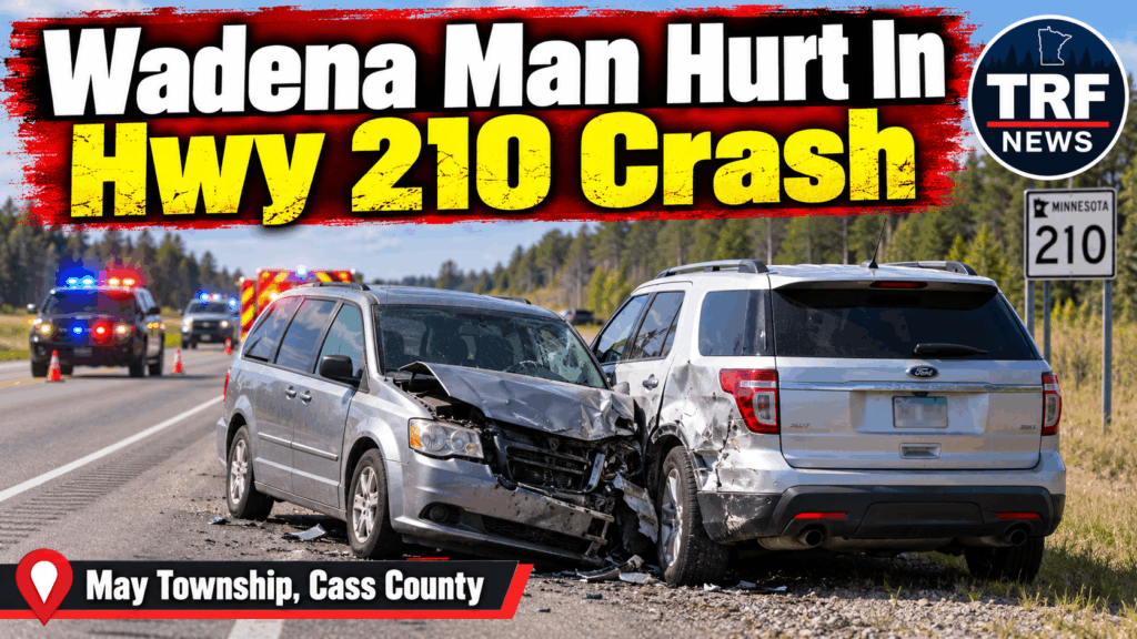 May Township: Highway 210 Crash Injures Wadena Man