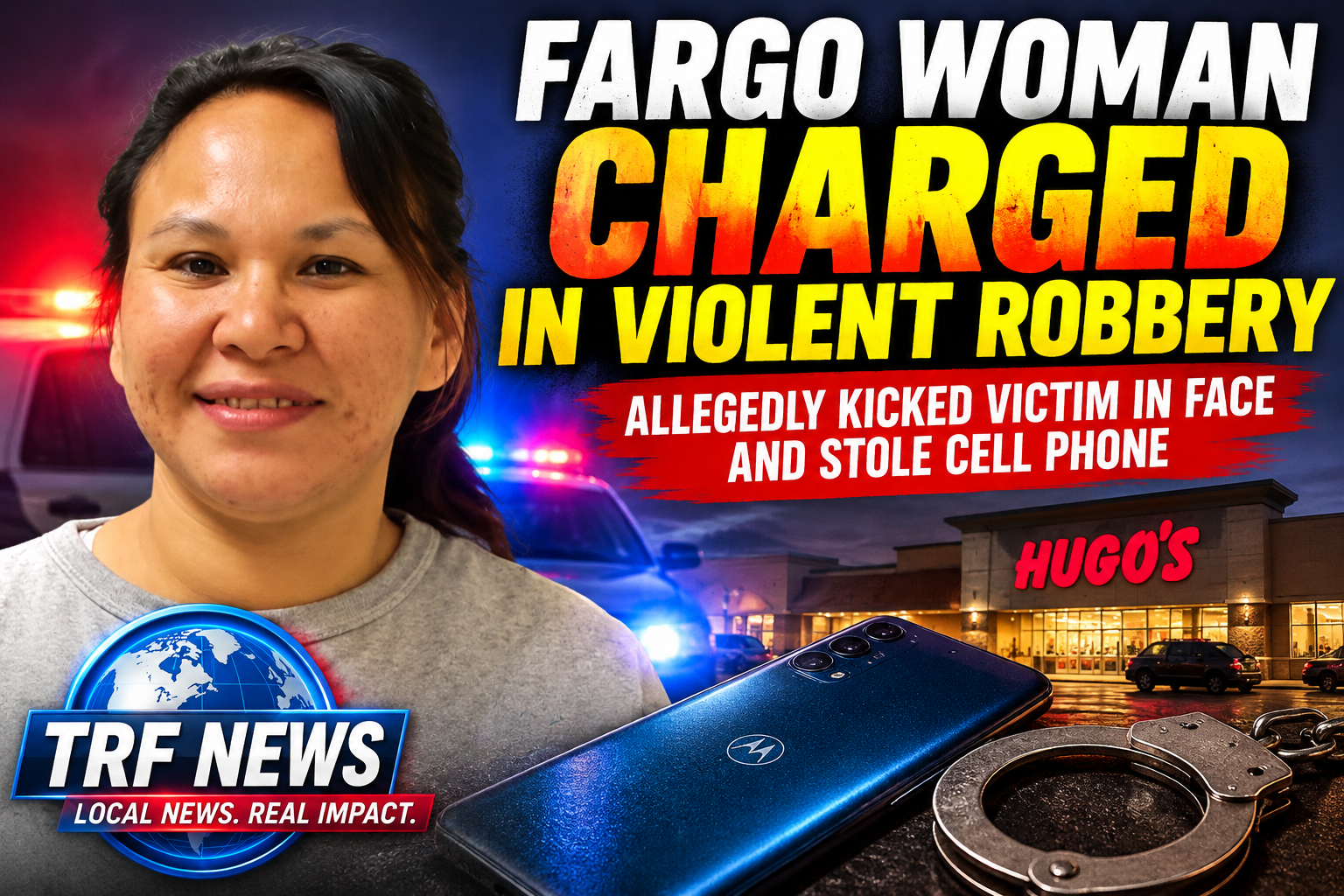 Grand Forks: Fargo Woman Charged in Violent Robbery