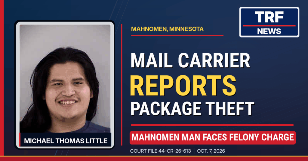 Mahnomen Man Charged After Mail Carrier Spots Theft