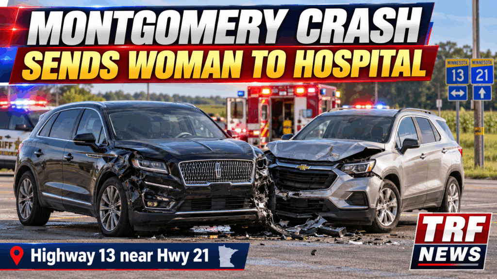 Montgomery Highway 13 Crash Injures Owatonna Woman