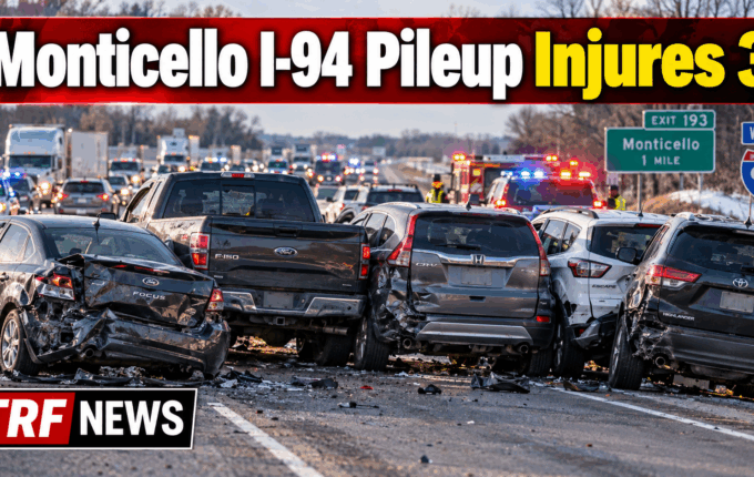 Monticello: 5-Vehicle I-94 Crash Injures 3