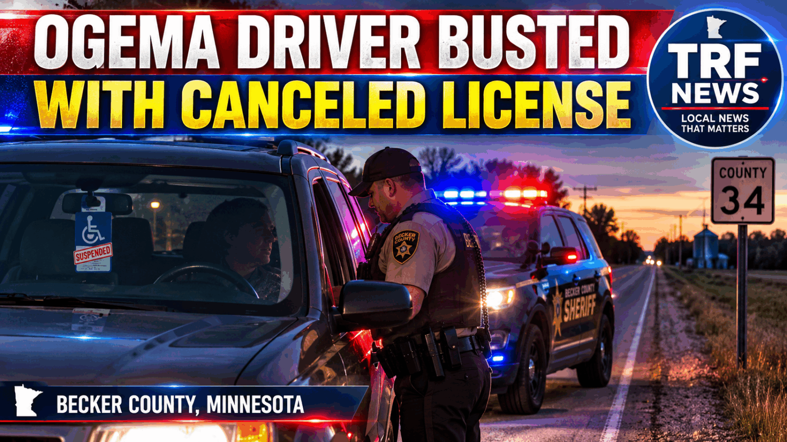 Ogema Man Arrested After Handicap Placard Traffic Stop