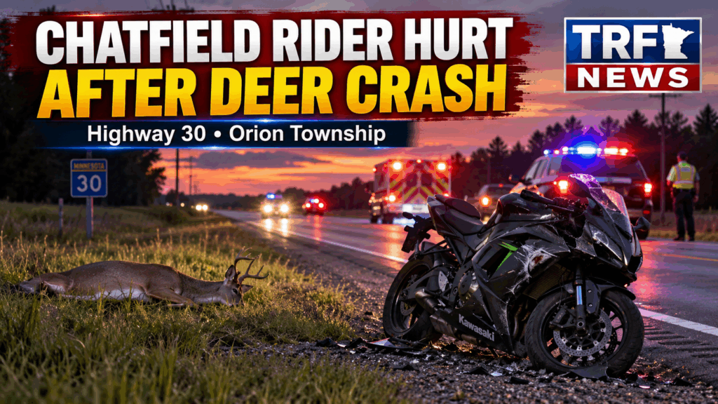 Orion Township: Deer Crash Injures Chatfield Rider