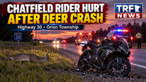 Orion Township: Deer Crash Injures Chatfield Rider