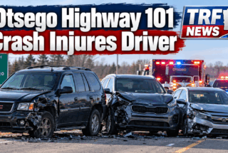 Otsego: 3-Vehicle Highway 101 Crash Injures Driver