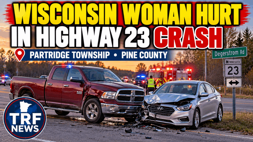 Partridge Township: Highway 23 Crash Injures Woman