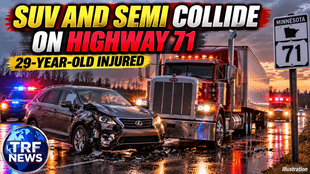 Renville County: 29-Year-Old Hurt in SUV-Semi Crash