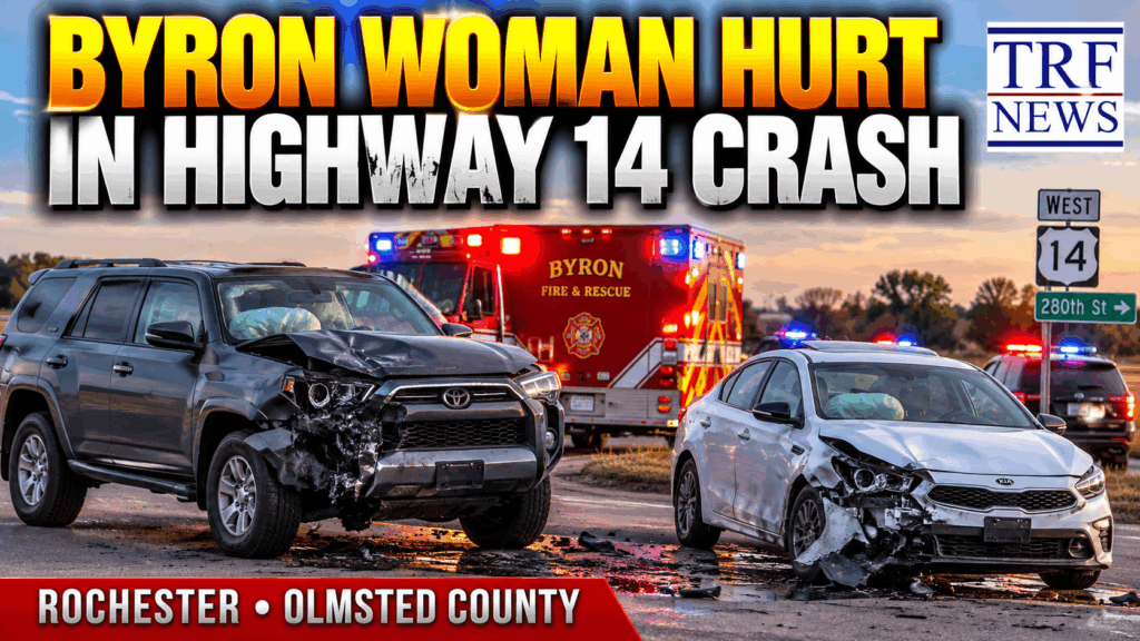 Rochester Highway 14 Crash Injures Byron Woman