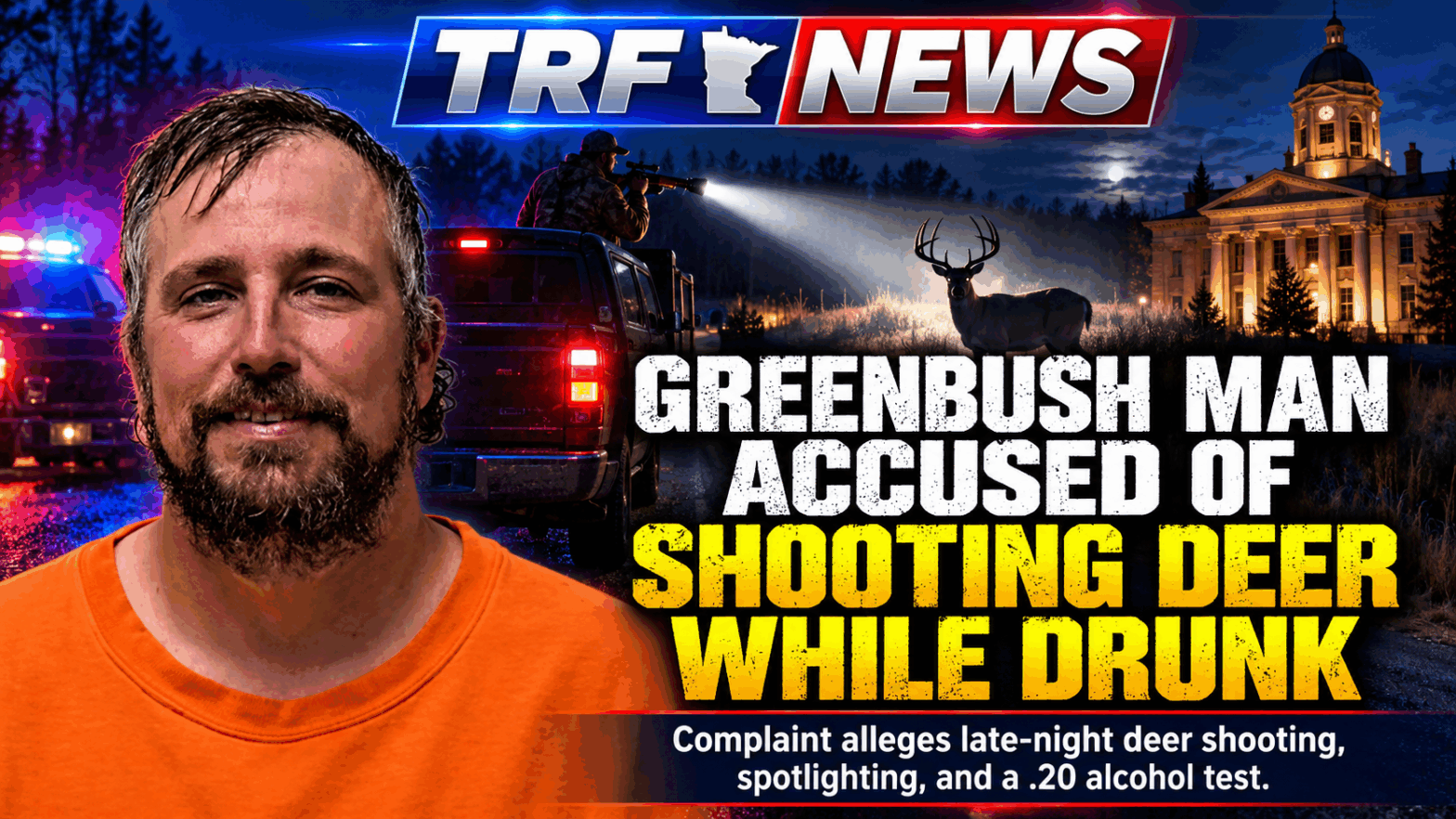 Greenbush Man Accused of Shooting Deer While Drunk