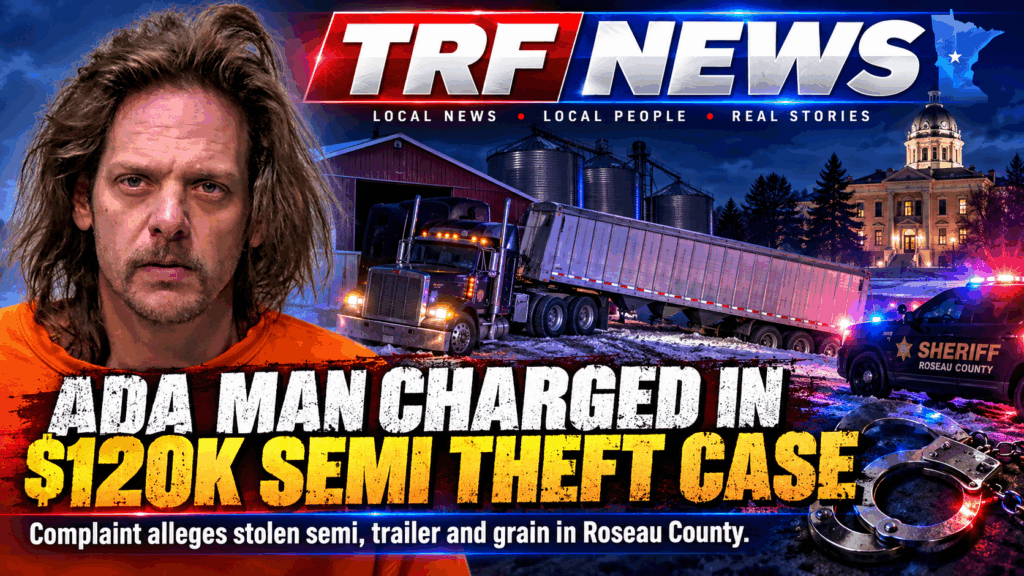 Ada Man Charged in Roseau County Semi Theft