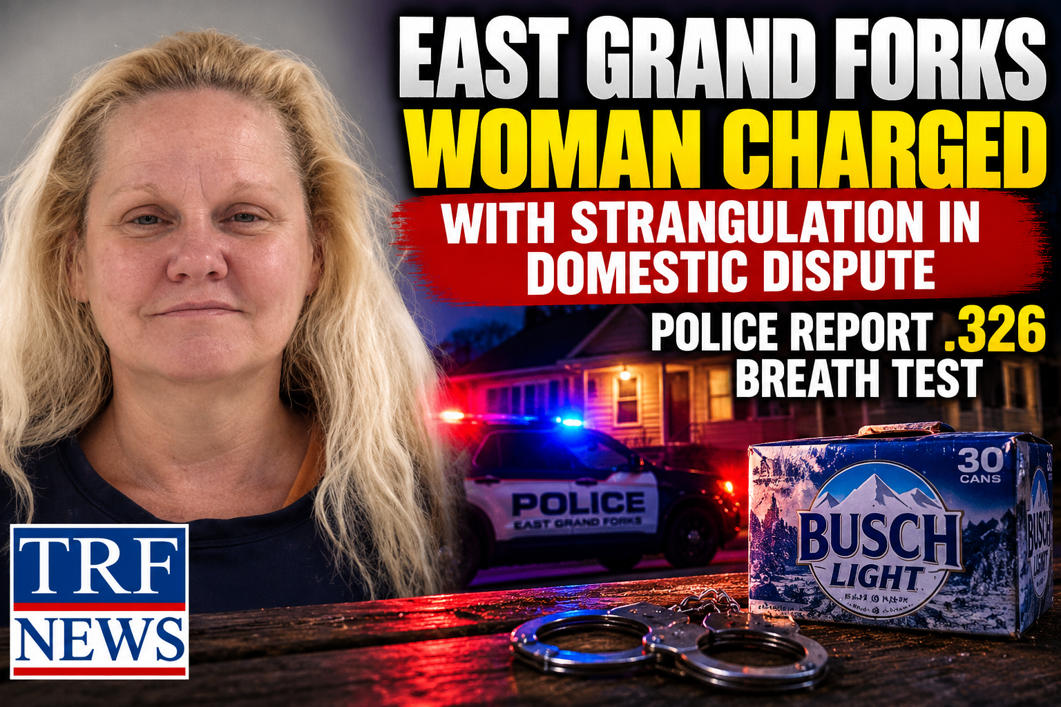 East Grand Forks Woman Charged in Strangulation Case