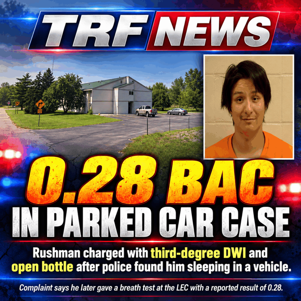 Thief River Falls: Man Charged After 0.28 DWI Test