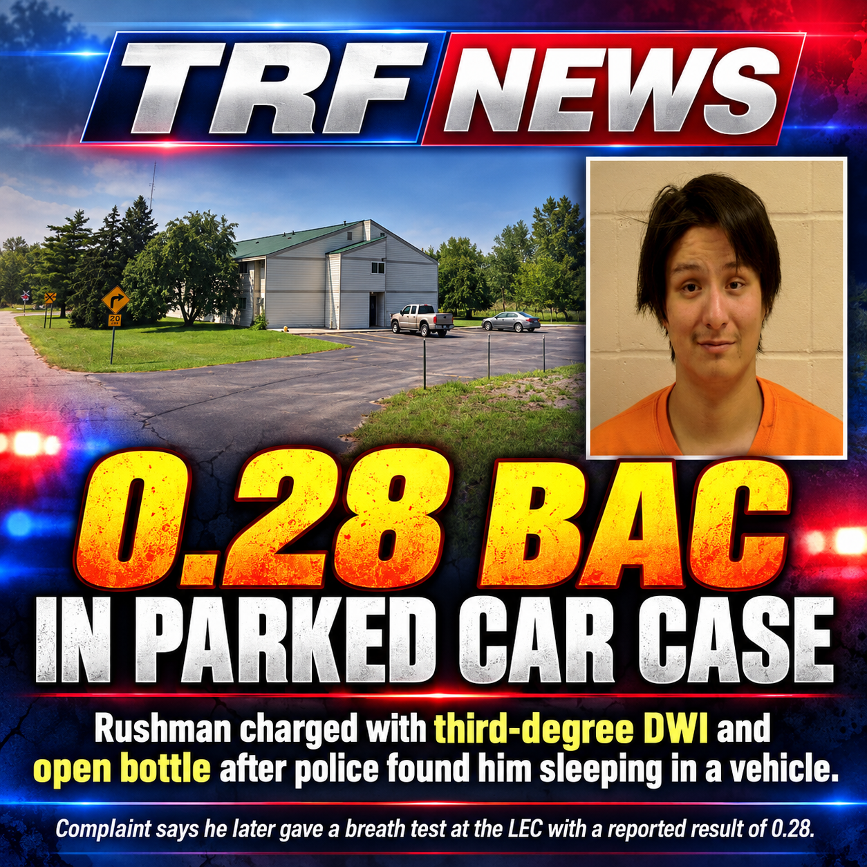 Thief River Falls: Man Charged After 0.28 DWI Test