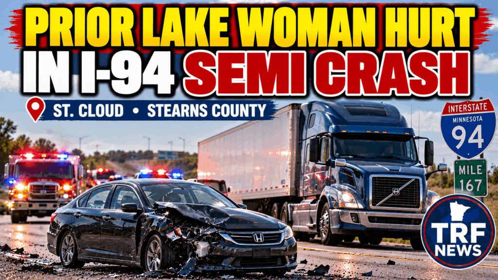 St. Cloud I-94 Semi Crash Injures Prior Lake Woman