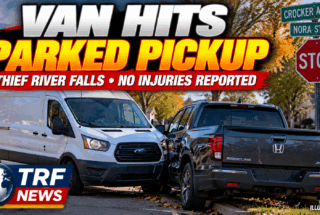 Thief River Falls: Van Hits Parked Pickup Near Stop Sign