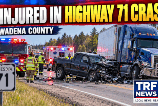 Three people were injured Thursday morning when a semi-truck and pickup collided on Highway 71 near Wadena.
