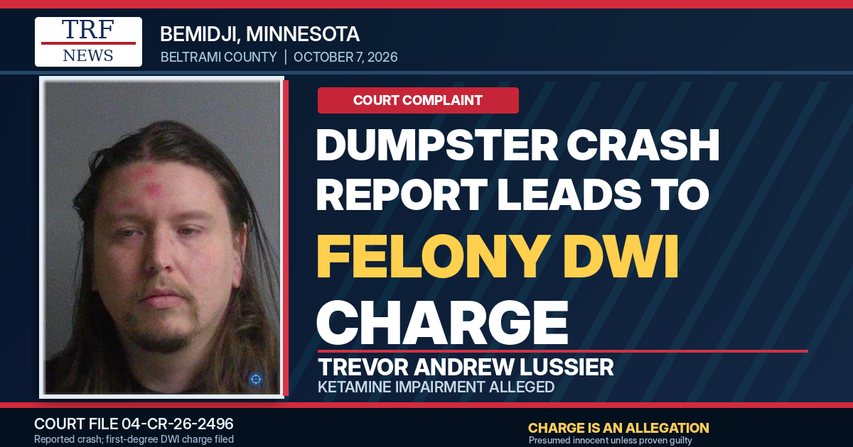 Bemidji Dumpster Crash Report Leads to Felony DWI