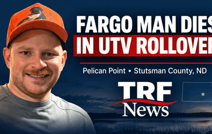 Trevor Doering, 35, of Fargo, died in a UTV rollover on Wednesday, October 21, 2026.
