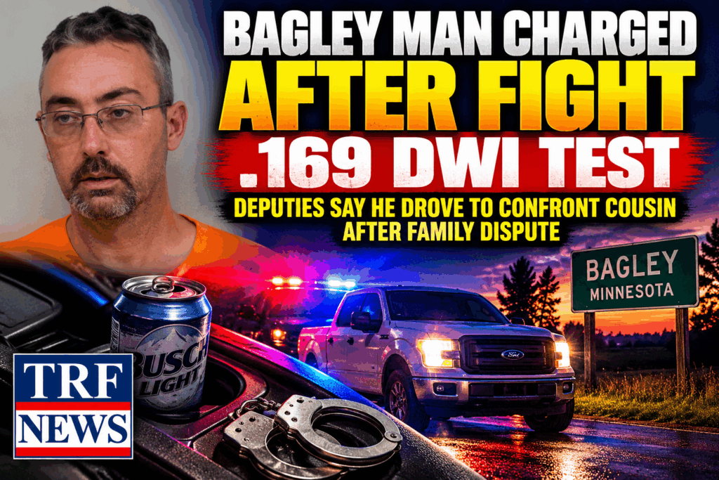 Bagley Man Charged After Fight, .169 DWI Test