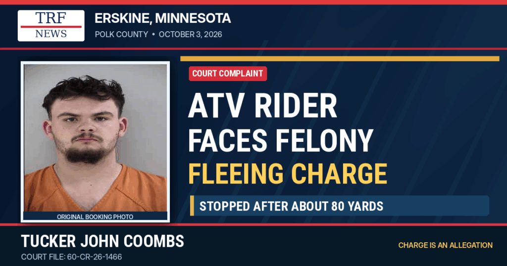 Erskine ATV Rider Charged After Fleeing Deputy