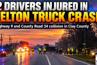 Two truck drivers were injured Friday morning