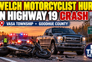Vasa Township: Welch Rider Hurt in Highway 19 Crash