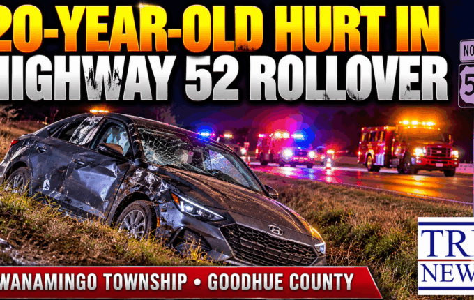 Wanamingo Township: Hwy 52 Rollover Injures Driver
