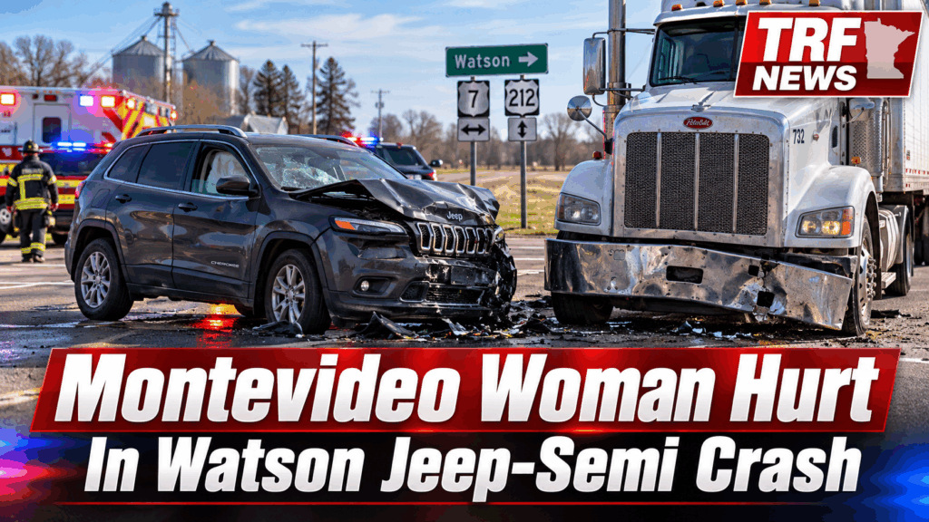Watson Jeep-Semi Crash Injures Montevideo Woman, 71