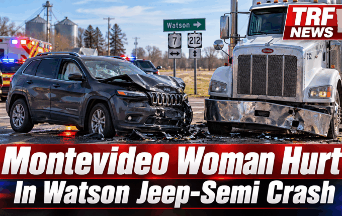 Watson Jeep-Semi Crash Injures Montevideo Woman, 71