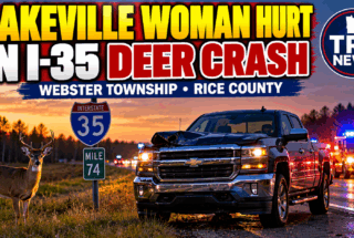 Webster Township: I-35 Deer Crash Injures Woman