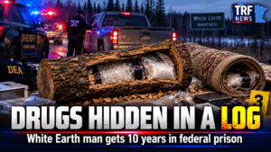 White Earth Man Gets 10 Years; Drugs Hidden in Log