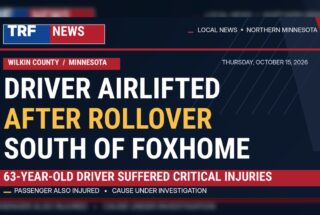 Wilkin County Rollover Leaves Driver Critically Injured